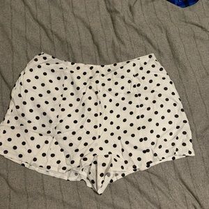 Forever 21  polka dot high waisted mini shorts